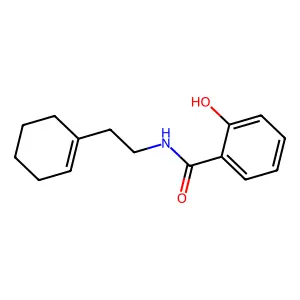 N-[2-(cyclohexen-1-yl)ethyl]-2-hydroxybenzamide structure