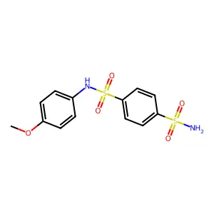 N-(4-methoxyphenyl)benzene-1,4-disulfonamide structure