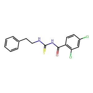 2,4-dichloro-N-[(2-phenylethyl)carbamothioyl]benzamide structure