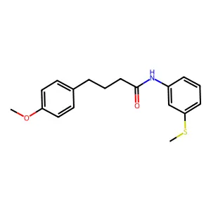 4-(4-methoxyphenyl)-N-[3-(methylsulfanyl)phenyl]butanamide structure