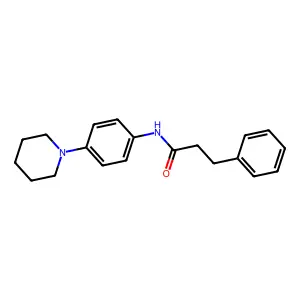 3-phenyl-N-(4-(piperidin-1-yl)phenyl)propanamide structure