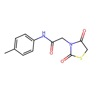 2-(2,4-Dioxothiazolidin-3-yl)-N-(p-tolyl)acetamide structure