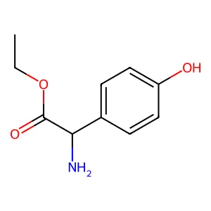 Ethyl 2-amino-2-(4-hydroxyphenyl)acetate structure
