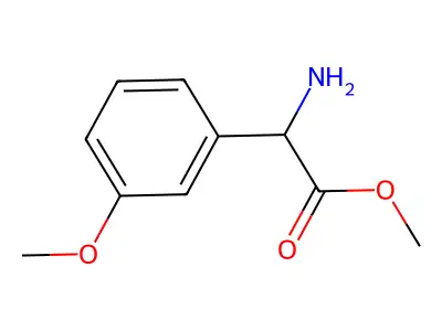 Methyl 2-amino-2-(3-methoxyphenyl)acetate structure