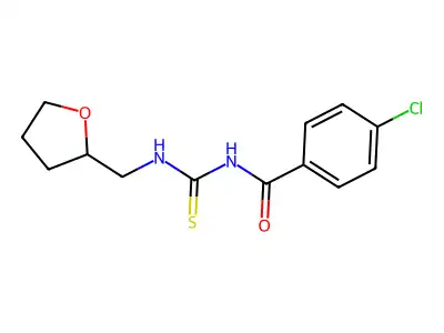 4-chloro-N-(oxolan-2-ylmethylcarbamothioyl)benzamide structure
