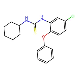 1-(5-Chloro-2-phenoxyphenyl)-3-cyclohexylthiourea structure