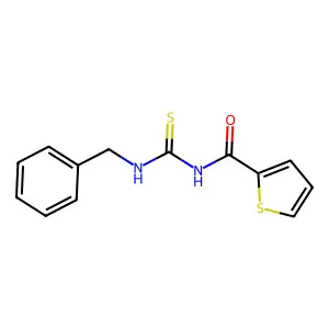 N-(benzylcarbamothioyl)thiophene-2-carboxamide structure