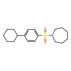 1-(4-Cyclohexylbenzenesulfonyl)azepane structure