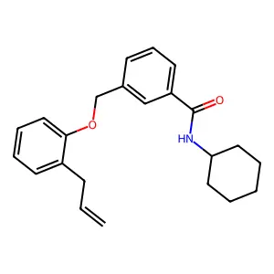 N-cyclohexyl-3-{[2-(prop-2-en-1-yl)phenoxy]methyl}benzamide structure