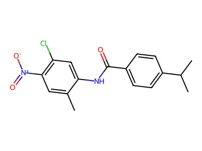 N-{5-chloro-4-nitro-2-methylphenyl}-4-isopropylbenzamide structure