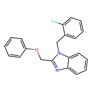 1-(2-Fluoro-benzyl)-2-phenoxymethyl-1H-benzoimidazole structure
