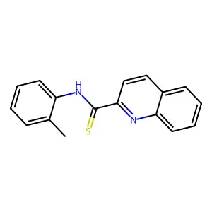 N-(2-methylphenyl)quinoline-2-carbothioamide structure