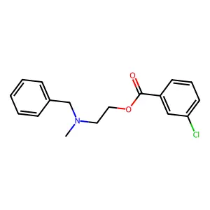 2-[Benzyl(methyl)amino]ethyl 3-chlorobenzoate structure