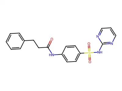 3-Phenyl-N-[4-(pyrimidin-2-ylsulfamoyl)-phenyl]-propionamide structure