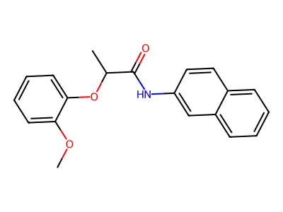 2-(2-methoxyphenoxy)-N-naphthalen-2-ylpropanamide structure