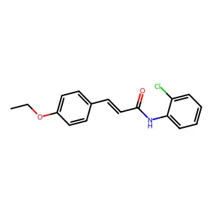 (2E)-N-(2-chlorophenyl)-3-(4-ethoxyphenyl)prop-2-enamide structure