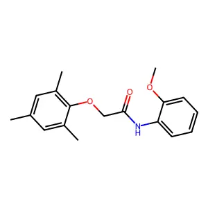 N-(2-methoxyphenyl)-2-(2,4,6-trimethylphenoxy)acetamide structure