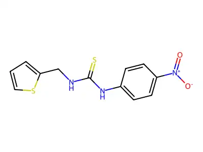 1-(4-Nitrophenyl)-3-(thiophen-2-ylmethyl)thiourea structure
