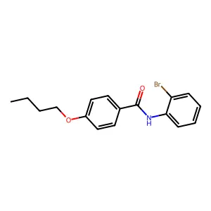 N-(2-bromophenyl)-4-butoxybenzamide structure