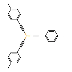 Tris[2-(4-methylphenyl)ethynyl]phosphane structure