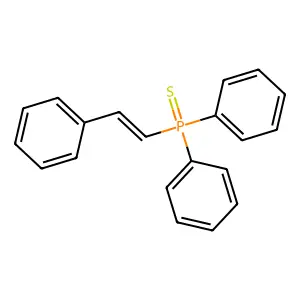 Diphenyl-(2-phenylethenyl)-sulfanylidene-lambda5-phosphane structure