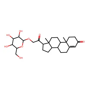 Deoxycorticosterone 21-glucoside structure