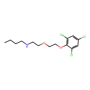 N-[2-[2-(2,4,6-trichlorophenoxy)ethoxy]ethyl]butan-1-amine structure
