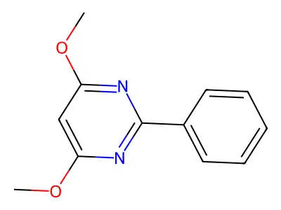 Pyrimidine, 4,6-dimethoxy-2-phenyl- structure