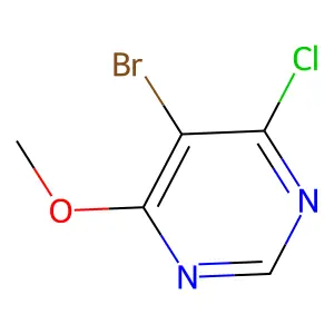 5-Bromo-4-chloro-6-methoxypyrimidine structure