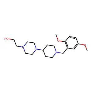 2-[4-[1-[(2,5-Dimethoxyphenyl)methyl]piperidin-4-yl]piperazin-1-yl]ethanol structure