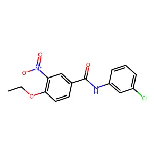 N-(3-chlorophenyl)-4-ethoxy-3-nitrobenzamide structure
