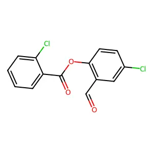 4-Chloro-2-formylphenyl 2-chlorobenzoate structure