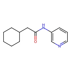 2-cyclohexyl-N-(pyridin-3-yl)acetamide structure