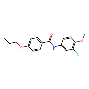 N-(3-chloro-4-methoxyphenyl)-4-propoxybenzamide structure