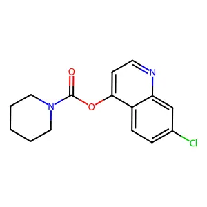 7-Chloroquinolin-4-yl piperidine-1-carboxylate structure
