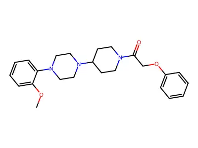 1-(2-Methoxyphenyl)-4-[1-(phenoxyacetyl)-4-piperidinyl]piperazine structure