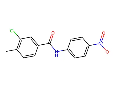 3-chloro-4-methyl-N-(4-nitrophenyl)benzamide structure