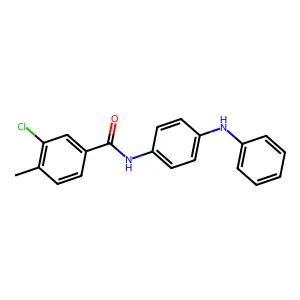3-chloro-4-methyl-N-[4-(phenylamino)phenyl]benzamide structure