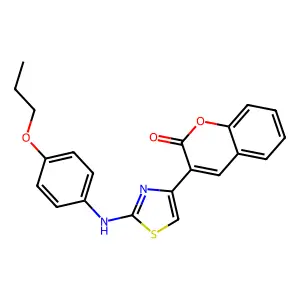 3-[2-(4-Propoxyanilino)-1,3-thiazol-4-yl]chromen-2-one structure