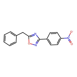 5-Benzyl-3-(4-nitrophenyl)-1,2,4-oxadiazole structure