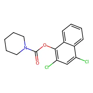 2,4-Dichloro-1-naphthyl 1-piperidinecarboxylate structure