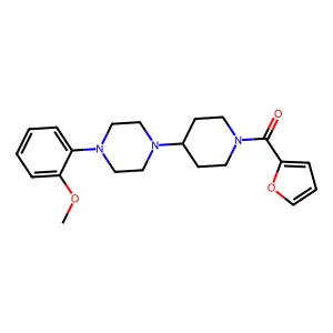 Furan-2-yl-[4-[4-(2-methoxyphenyl)piperazin-1-yl]piperidin-1-yl]methanone structure