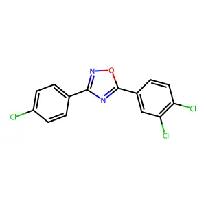 3-(4-Chlorophenyl)-5-(3,4-dichlorophenyl)-1,2,4-oxadiazole structure