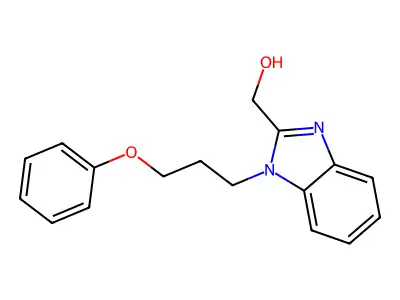 [1-(3-phenoxypropyl)-1H-benzimidazol-2-yl]methanol structure