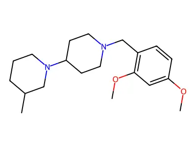 1-[(2,4-Dimethoxyphenyl)methyl]-4-(3-methylpiperidin-1-yl)piperidine structure