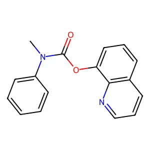 quinolin-8-yl N-methyl-N-phenylcarbamate structure