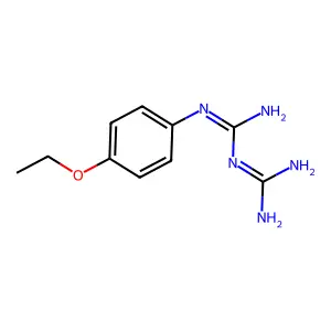 N-(4-乙氧基苯基)亚氨基二碳亚胺二酰胺 structure