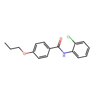 N-(2-chlorophenyl)-4-propoxybenzamide structure