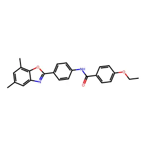 N-[4-(5,7-dimethyl-1,3-benzoxazol-2-yl)phenyl]-4-ethoxybenzamide structure