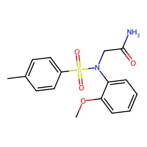 2-(2-methoxy-N-(4-methylphenyl)sulfonylanilino)acetamide structure